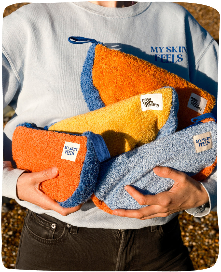 My Skin Feels x New Commodity limited edition Vibey Wash Bags